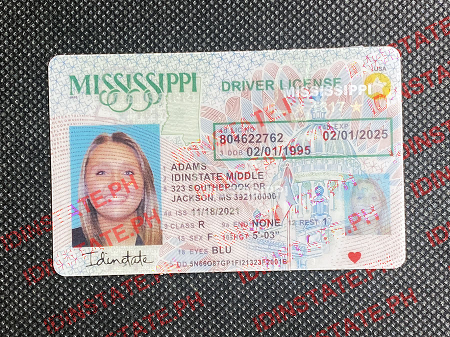 MISSIMISSPPI Fake Driver License