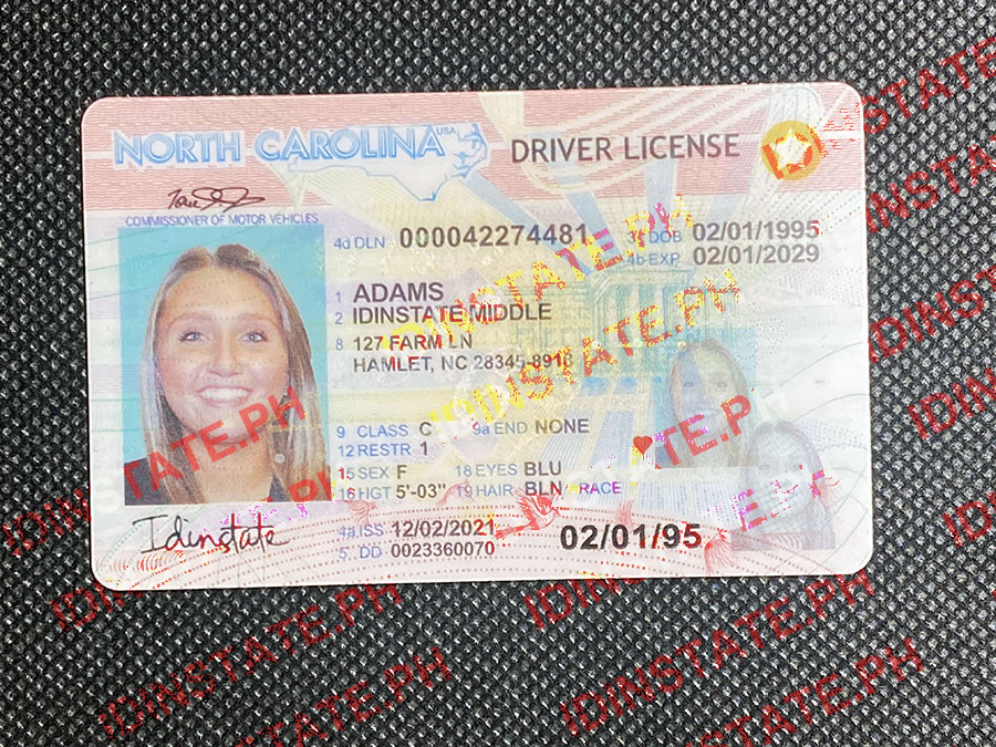NORTH CAROLINA Fake Driver License