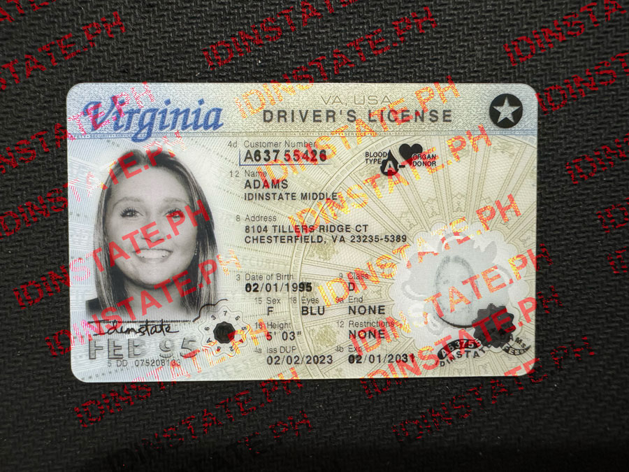IDINSTATE IDINSTATE.PH New VIRGINIA State Fake ID