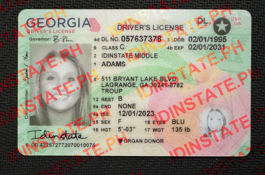 IDINSTATE IDINSTATE.PH New Georgia State Fake ID