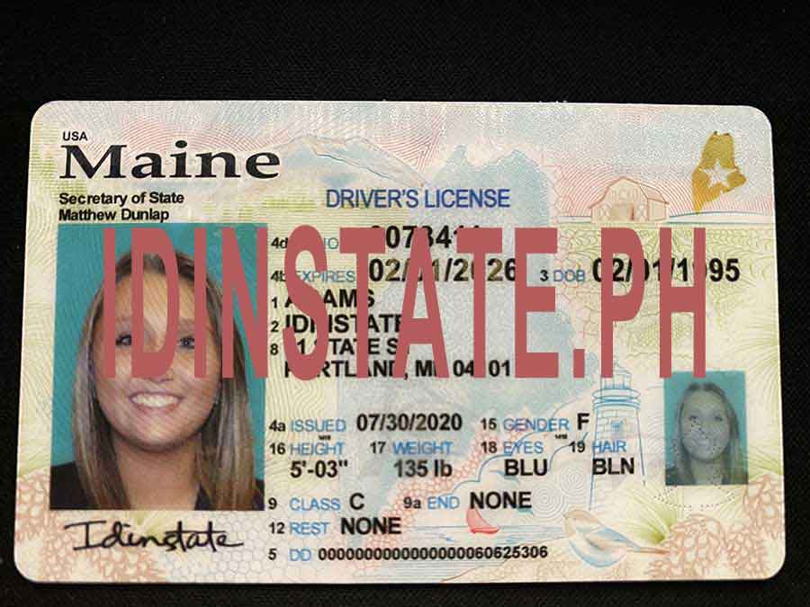 New Maine Fake Driver license,New Maine FAKE ID