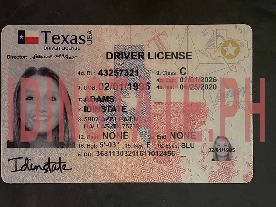 IDINSTATE IDINSTATE.PH New Texas State Fake ID